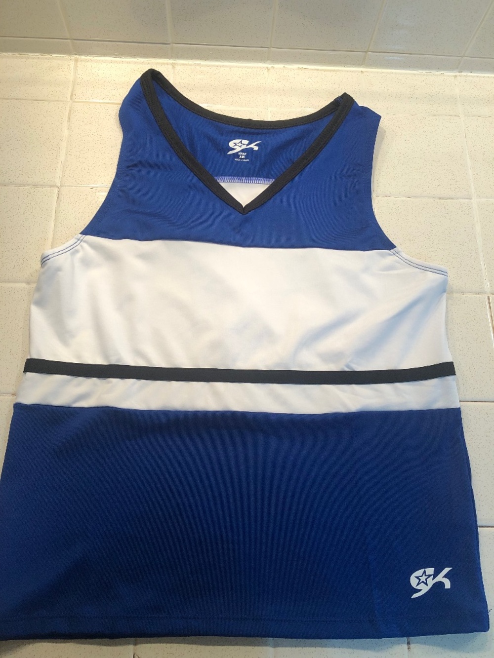 GK Flex Synergy Color Block Shell Top, Cheerleading, Size Adult Medium